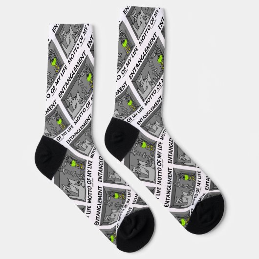 Motto meiner Lebensquantenphysik Socken (Rechts)