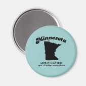 Motto Minnesota - Land mit 10.000 Seen Magnet (Vorderseite/Rückseite)