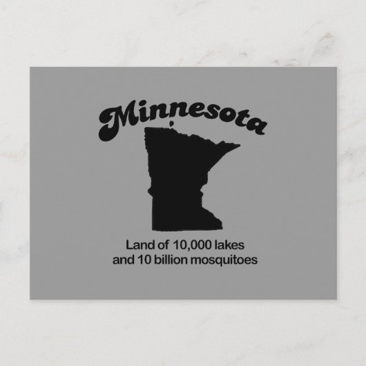 Motto Minnesota - Land mit 10.000 Seen Postkarte (Vorderseite)