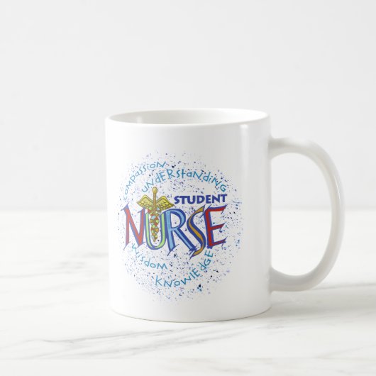 Motto Studentin Krankenschwester Kaffeetasse (Rechts)