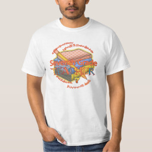 Motto-T - Shirt des Lehrers der siebten Klasse