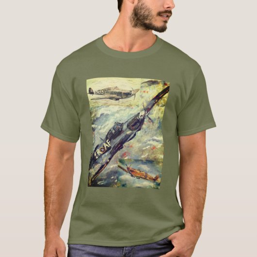Motto T - Shirt Hurrikan & Spitfire (Vorderseite)