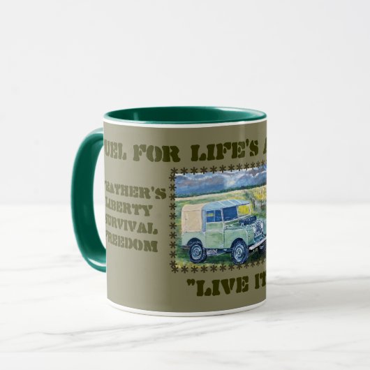 Motto-Tasse Tasse (Vorderseite Links)