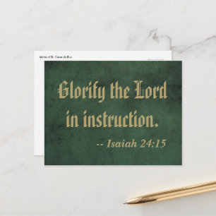 Motto von St. César de Bus (SLE 001) Postkarte