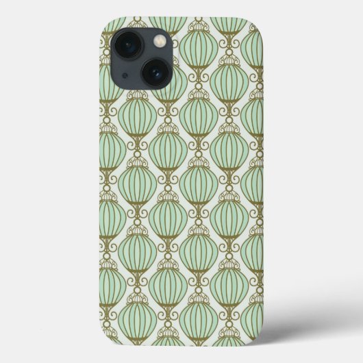 Motton Blau-Muster Case-Mate iPhone Hülle (Rückseite)