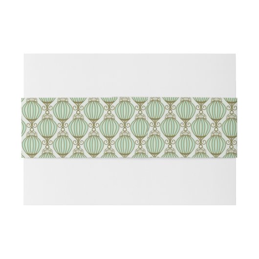 Motton Blau-Muster Einladungsbanderole (Rückseitenbeispiel)