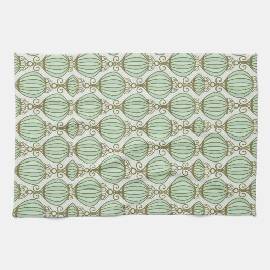 Motton Blau-Muster Geschirrtuch (Horizontal)