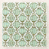 Motton Blau-Muster Glasuntersetzer (Vorderseite)