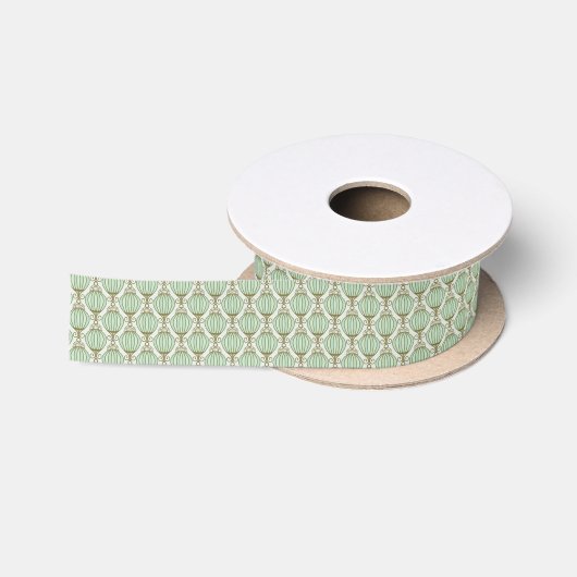 Motton Blau-Muster Satinband (Spule)
