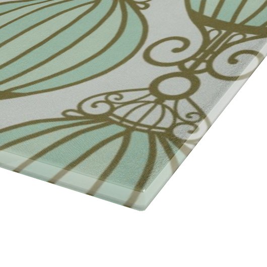 Motton Blau-Muster Schneidebrett (Ecke)