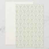 Motton Blaues Muster Briefpapier (Vorne/Hinten)