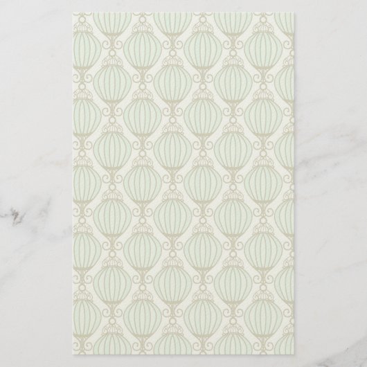 Motton Blaues Muster Briefpapier (Vorderseite)