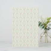Motton Blaues Muster Briefpapier (Stehend Vorderseite)