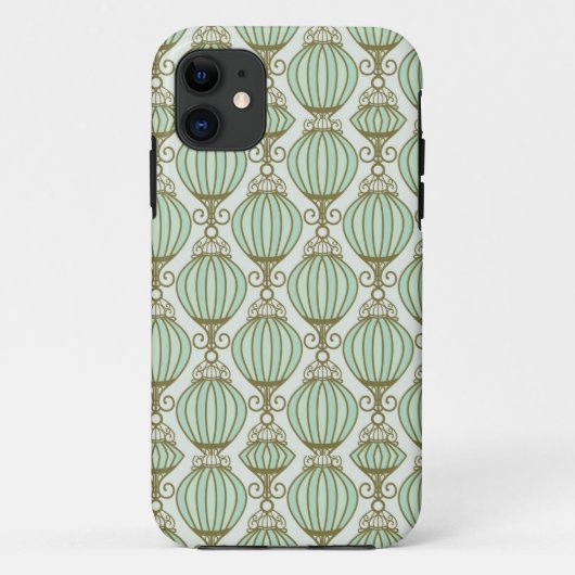 Motton Blaues Muster Case-Mate iPhone Hülle (Rückseite)