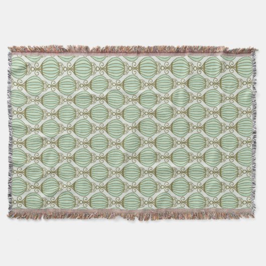 Motton Blaues Muster Decke (Vorderseite)