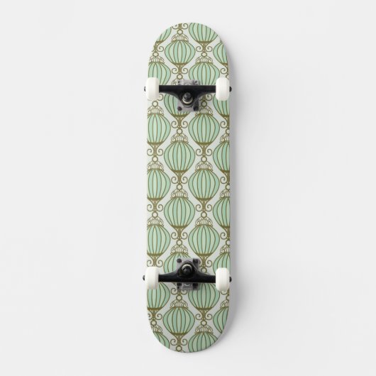 Motton Blaues Muster Skateboard (Vorderseite)