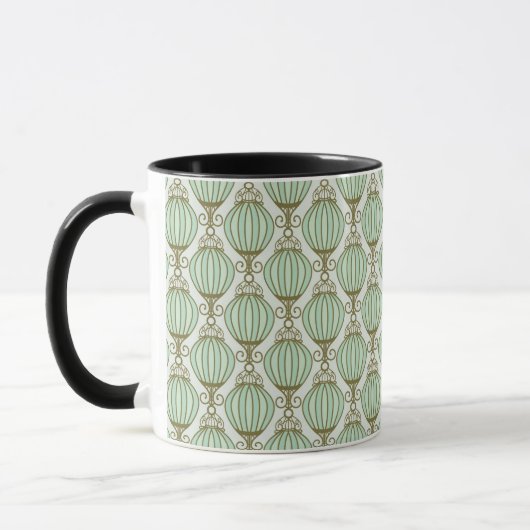Motton Blaues Muster Tasse (Links)