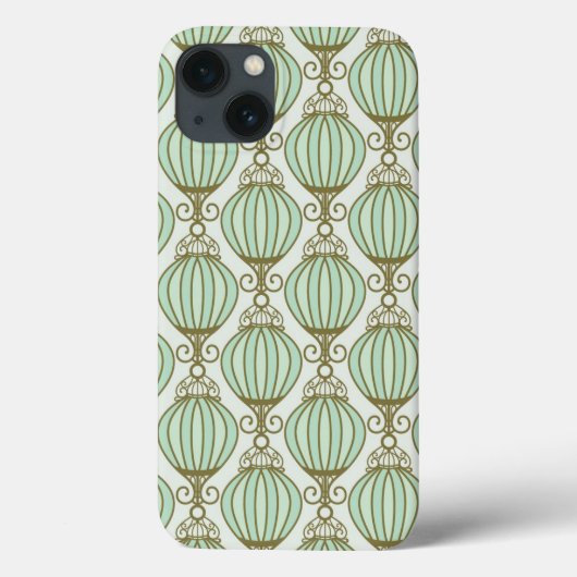 Motton Blue Pattern Case-Mate iPhone Hülle (Rückseite)