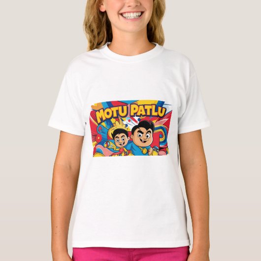 Motu Patlu T-Shirt (Vorderseite)