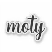 Moty - Mutter des Jahres Aufkleber (Vorderseite)