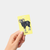 Mouflon-Cartoon Ausweis (Handheld)