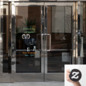 Mouflon-Cartoon Fensteraufkleber (Büro Tür)