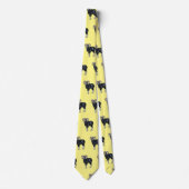 Mouflon-Cartoon Krawatte (Vorderseite)