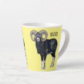 Mouflon-Cartoon Milchtasse (Rechte Ecke)
