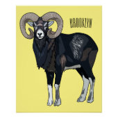 Mouflon-Cartoon Poster (Vorderseite)