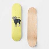 Mouflon-Cartoon Skateboard (Vorderseite)