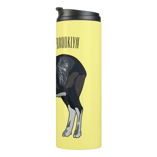 Mouflon-Cartoon Thermosbecher (Nach rechts gedreht)