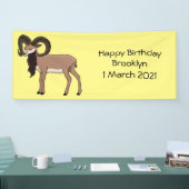 Mouflon-Ziegenbild Banner (Messe)