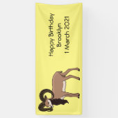 Mouflon-Ziegenbild Banner (Vertikal)