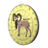 Mouflon-Ziegenbild Dartscheibe (Vorderseite rechts)