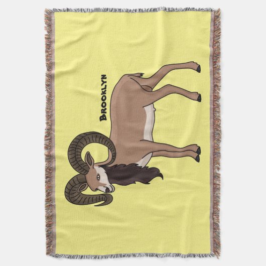 Mouflon-Ziegenbild Decke (Vorderseite Vertikal)