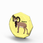 Mouflon-Ziegenbild Fotoblock (Rechts)