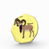 Mouflon-Ziegenbild Fotoblock (Links)