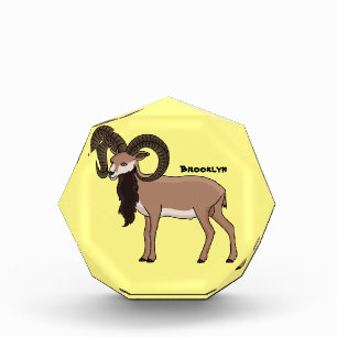 Mouflon-Ziegenbild Fotoblock