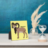 Mouflon-Ziegenbild Fotoplatte (InSitu)