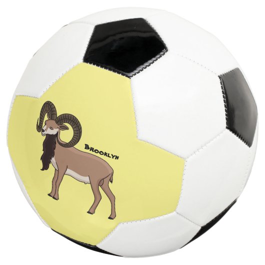 Mouflon-Ziegenbild Fußball (Dreiviertel)