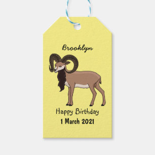 Mouflon-Ziegenbild Geschenkanhänger