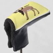 Mouflon-Ziegenbild Golf Headcover (3/4 Vorderseite)