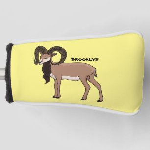 Mouflon-Ziegenbild Golf Headcover