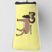 Mouflon-Ziegenbild Golf Headcover (Rotieren 90)