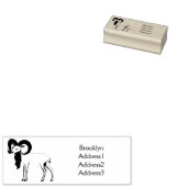 Mouflon-Ziegenbild Gummistempel (Stempel)