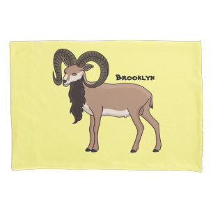 Mouflon-Ziegenbild Kissenbezug