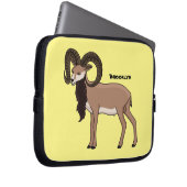 Mouflon-Ziegenbild Laptopschutzhülle (Vorne Rechts)