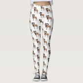Mouflon-Ziegenbild Leggings (Vorderseite)