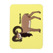 Mouflon-Ziegenbild Magnet (Vertikal)