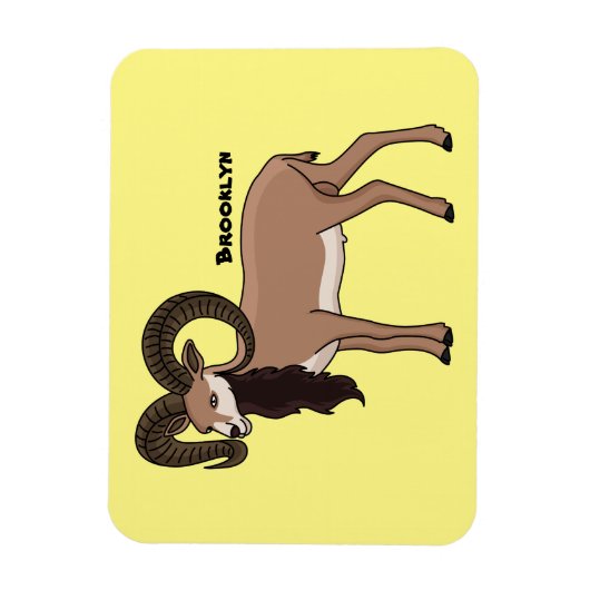 Mouflon-Ziegenbild Magnet (Vertikal)